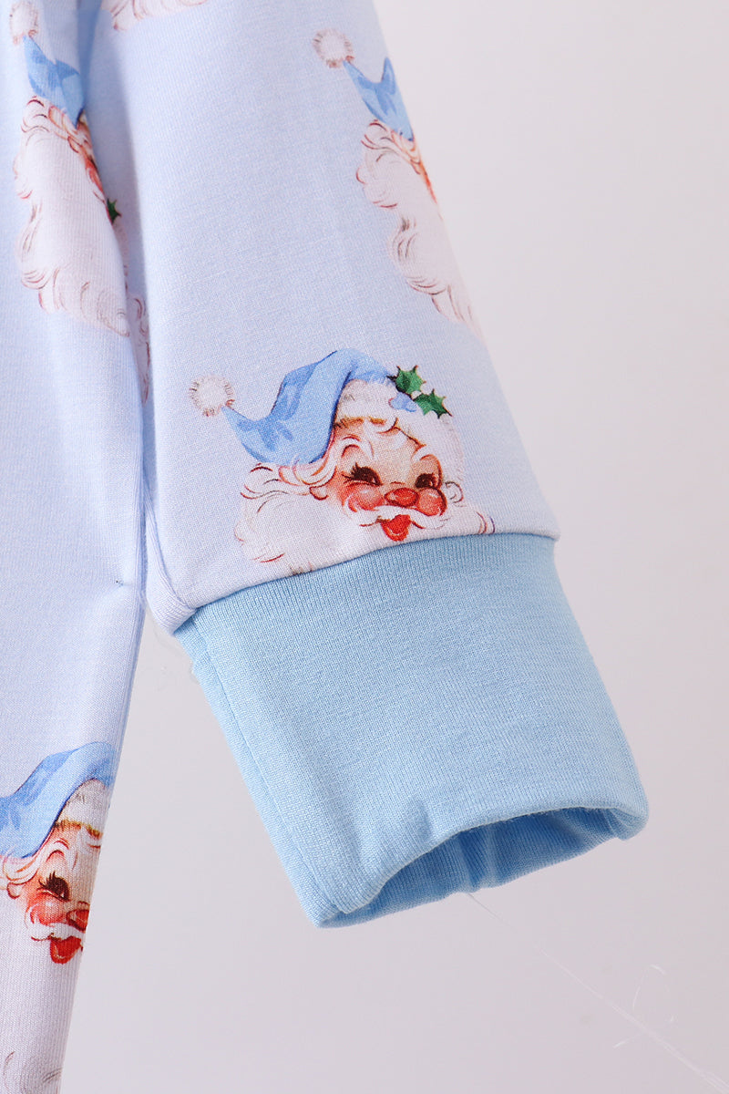 Light Blue Santa Claus Bamboo Sleeper