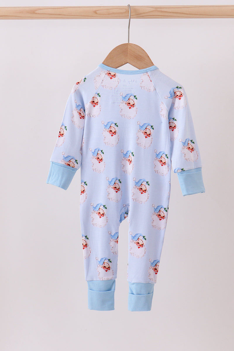 Light Blue Santa Claus Bamboo Sleeper