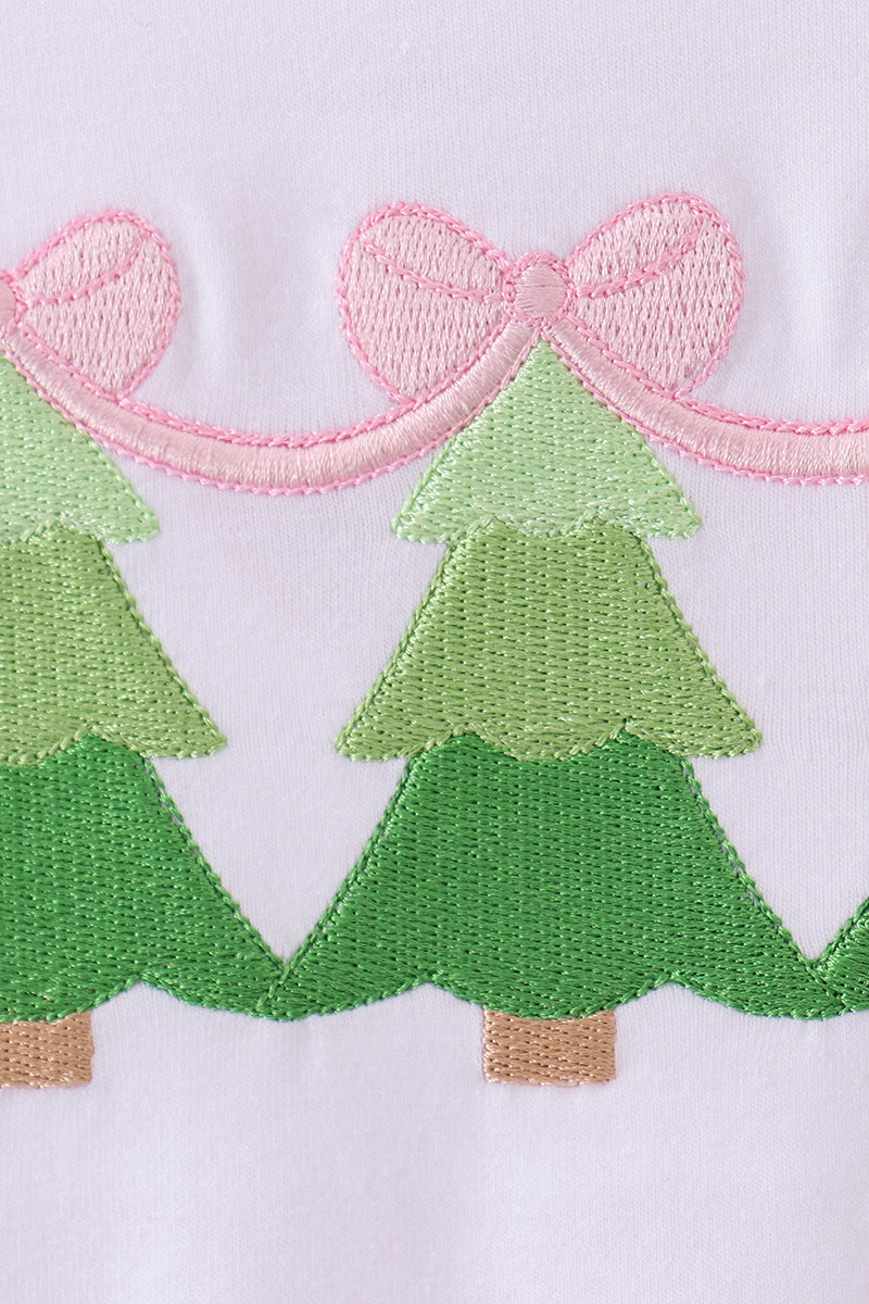 Embroidered Christmas Tree Bloomer Set