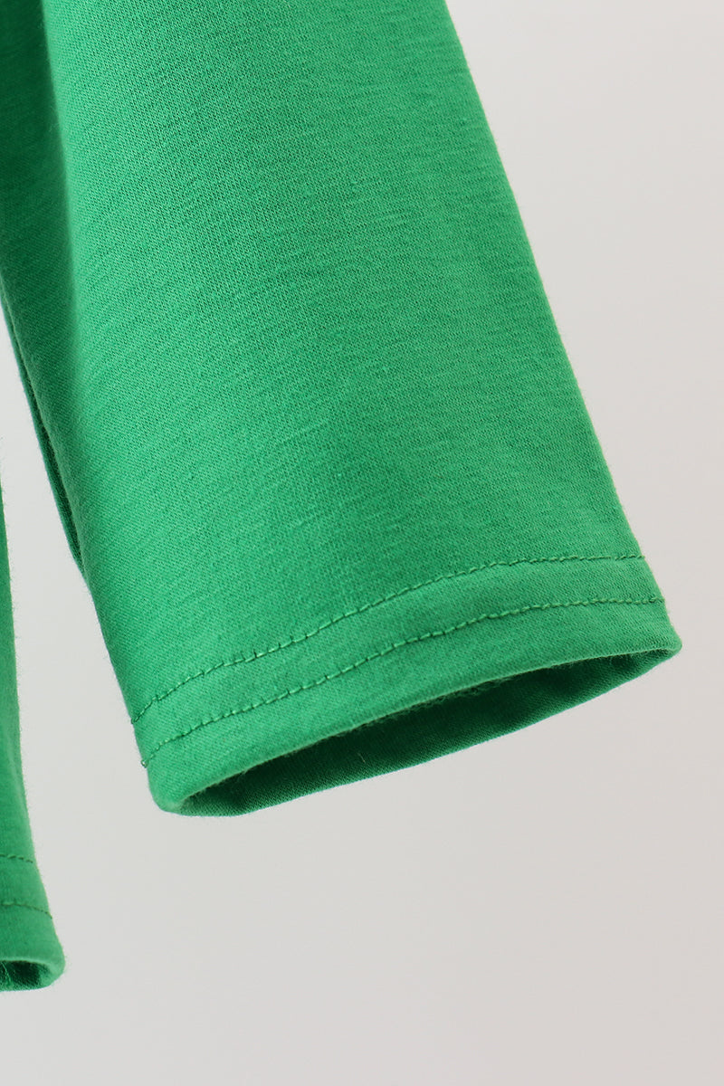 Lone Sleeve Embroidered Christmas Tree Top