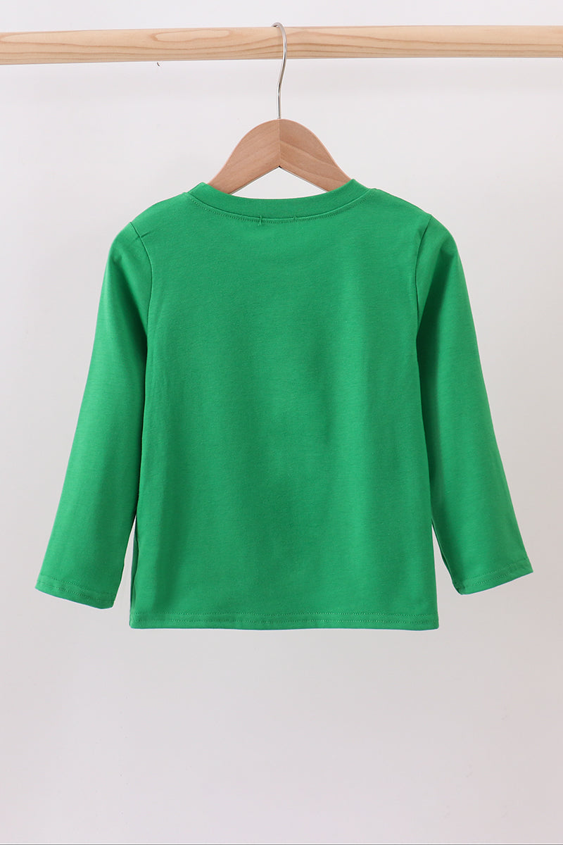 Lone Sleeve Embroidered Christmas Tree Top