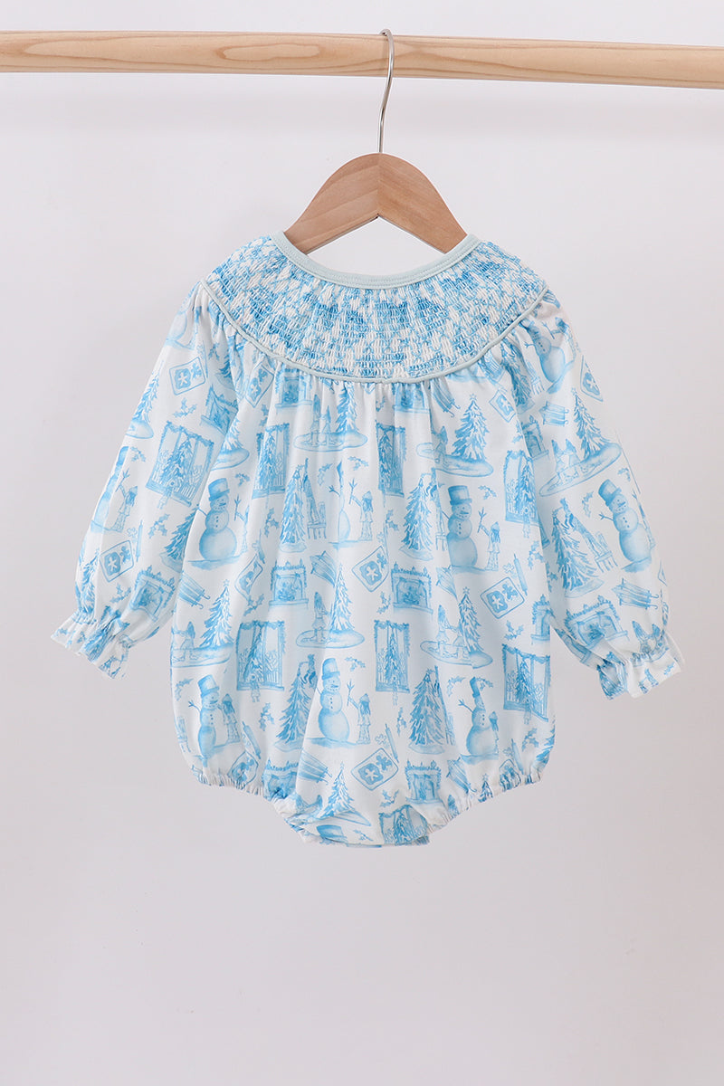 Smocked Snowman Bubble