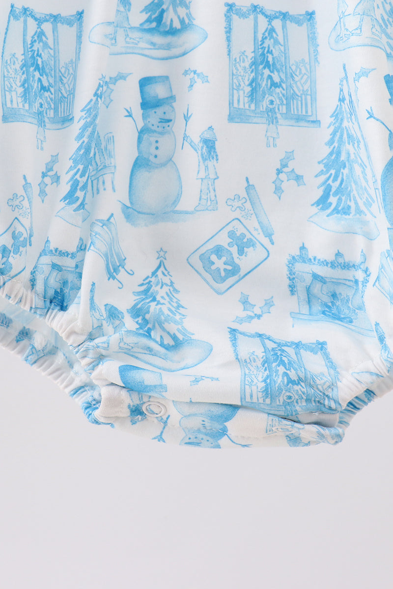Smocked Snowman Bubble