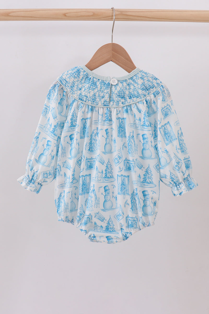 Smocked Snowman Bubble