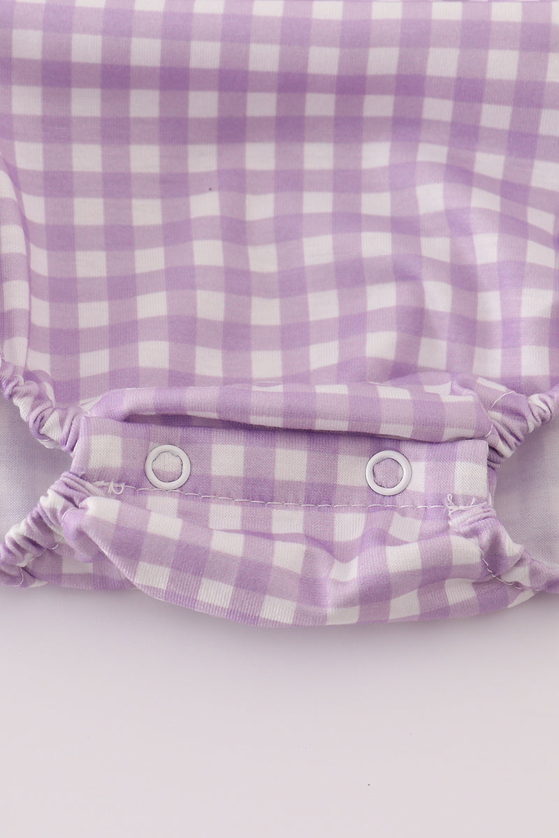 Purple Halloween Embroidered Bubble