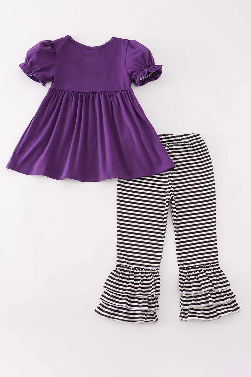 Three Witches Applique Pants Set