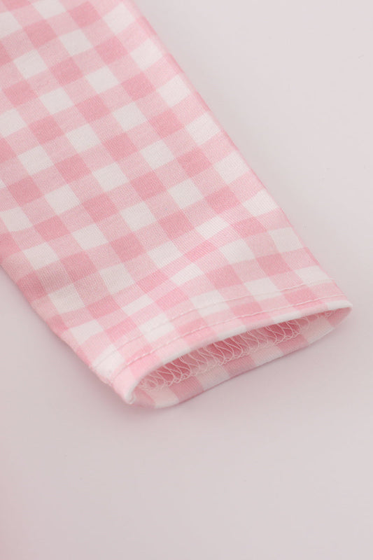 Pink and White Gingham Princess Bloomer Set