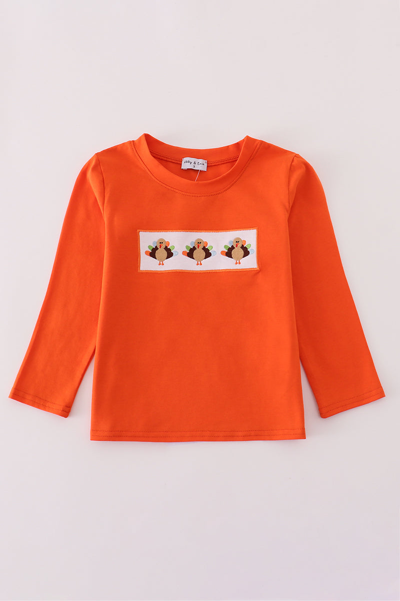 Long Sleeve Embroidered Turkey Shirt
