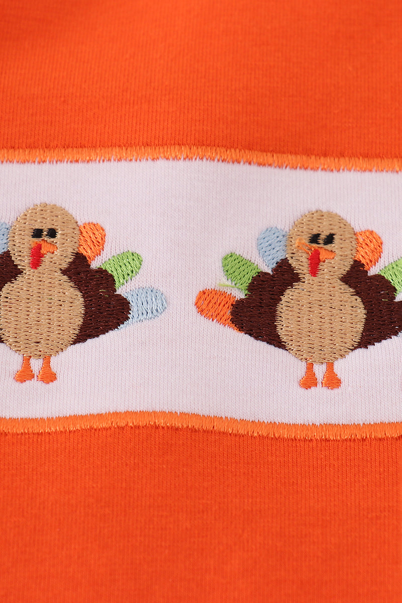 Long Sleeve Embroidered Turkey Shirt