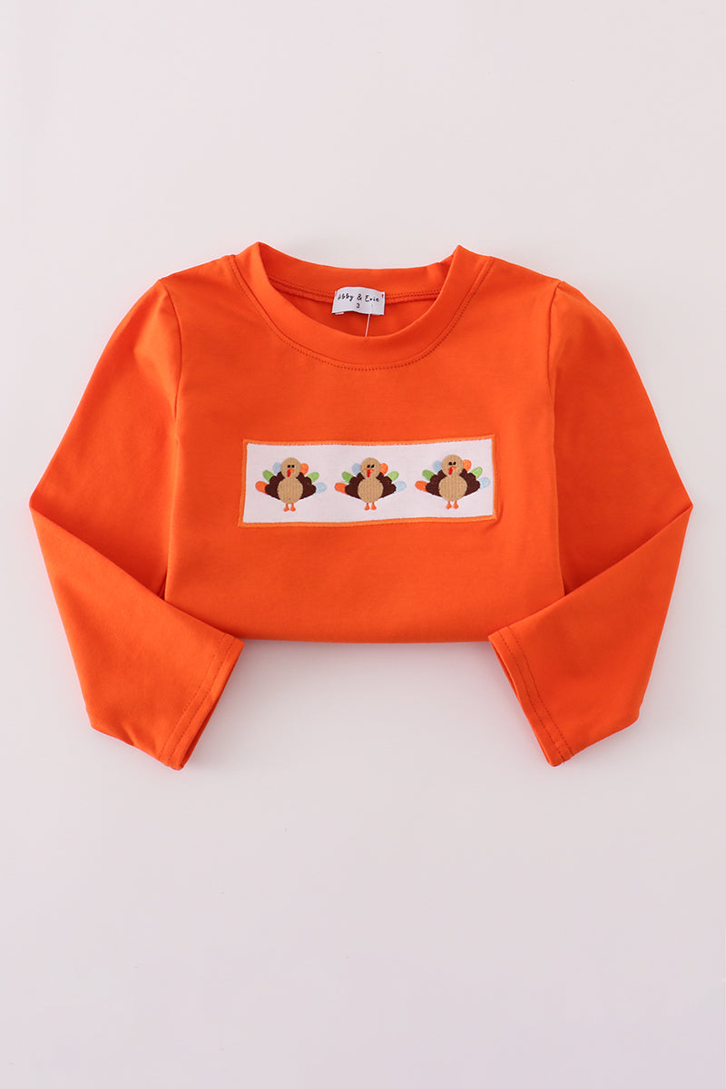 Long Sleeve Embroidered Turkey Shirt