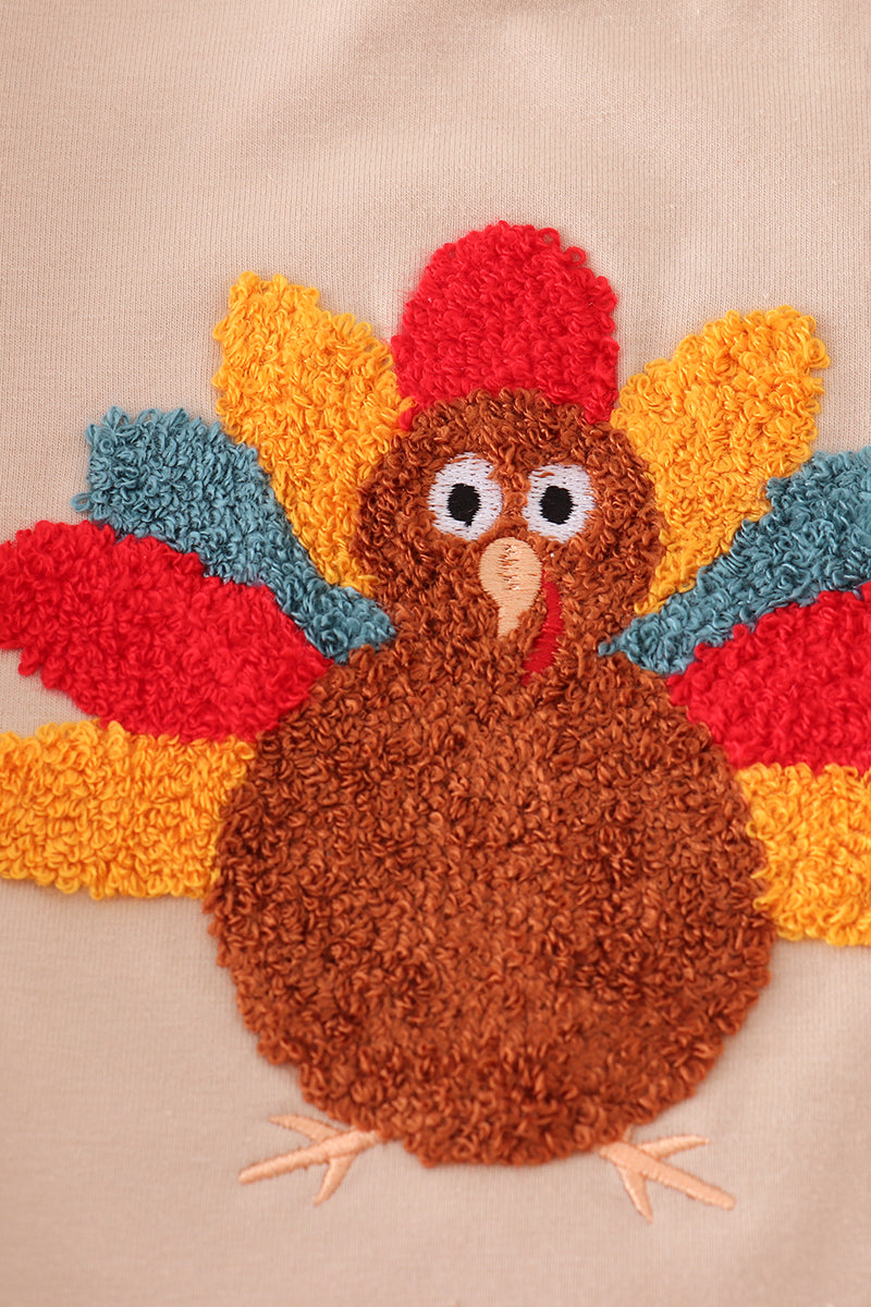 Long Sleeve Bubble with French Knot Turkey