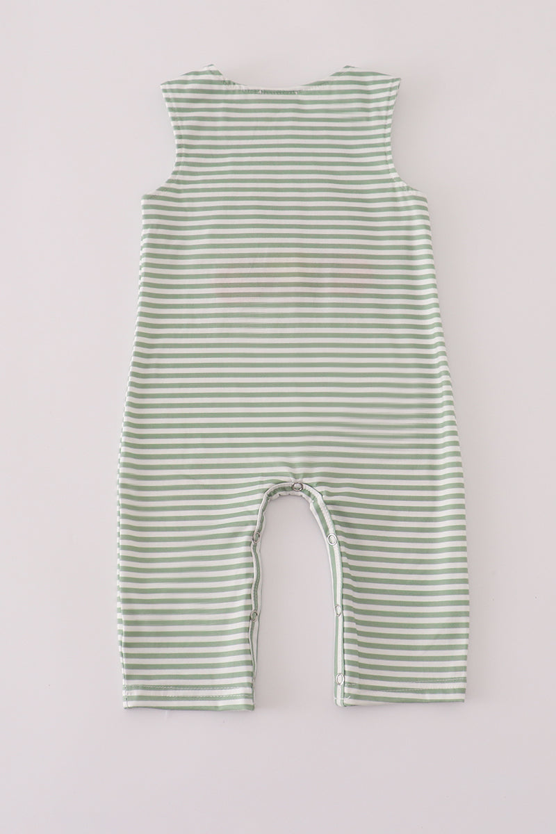 Green Striped Jonjon with French Knot Turkey
