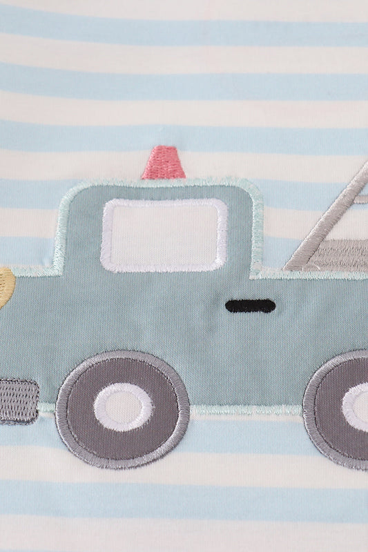 Blue Crane Applique Shirt