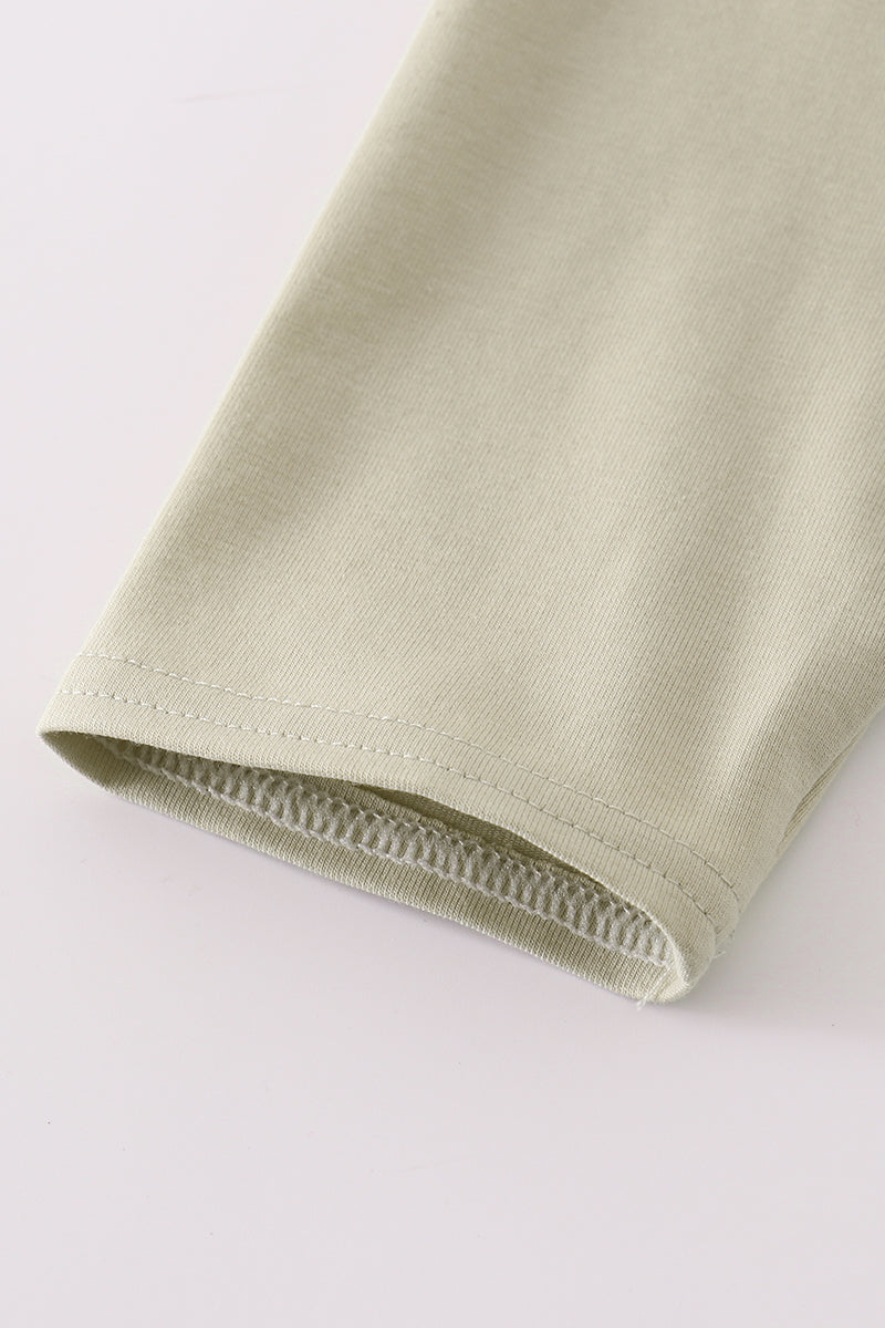 Cream Excavator Applique Shirt
