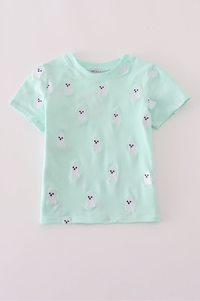 Green Ghost Embroidered Shirt