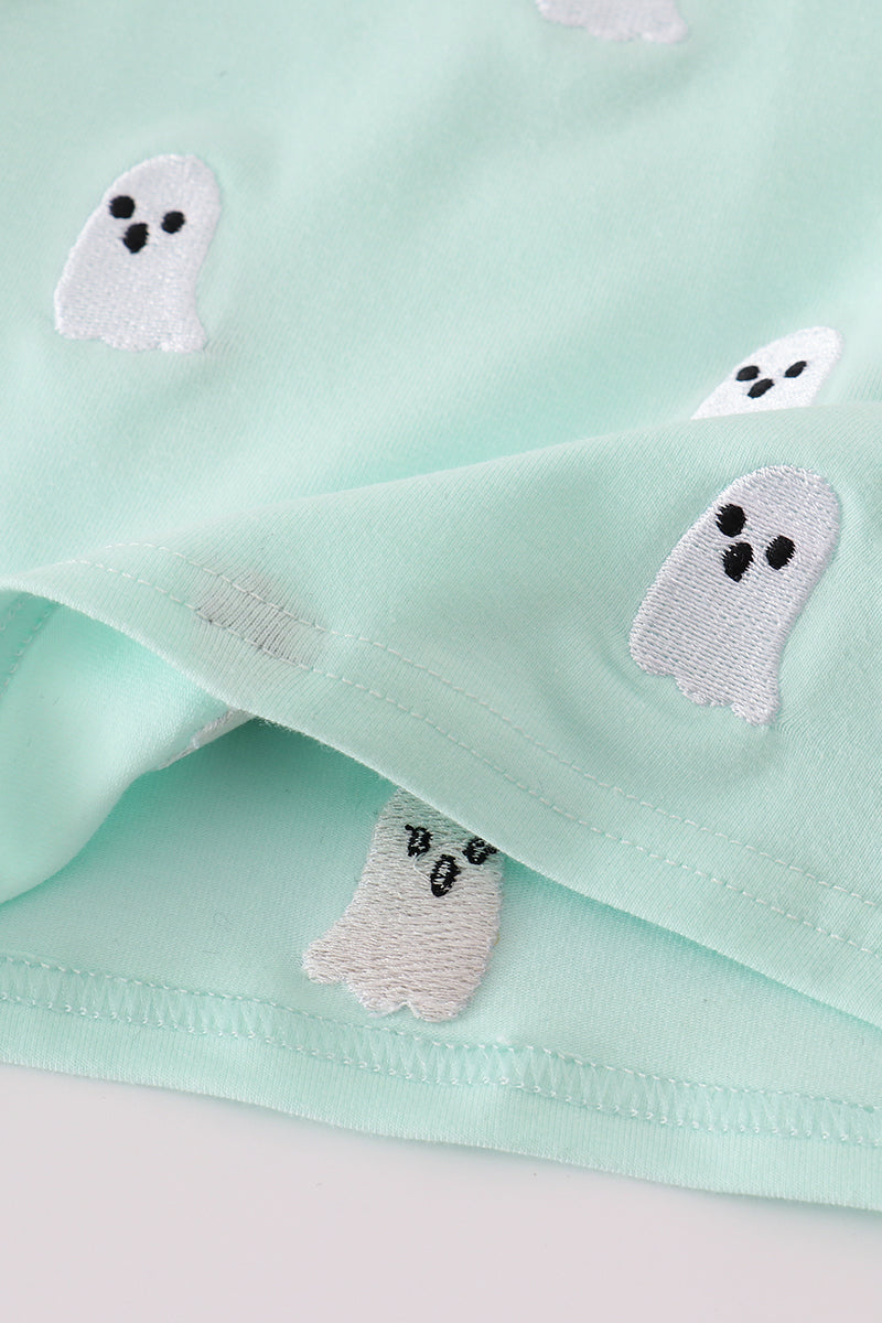 Green Ghost Embroidered Shirt
