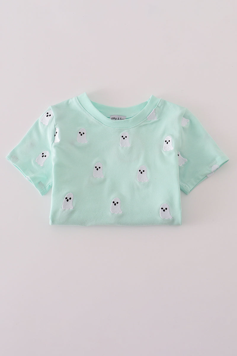 Green Ghost Embroidered Shirt
