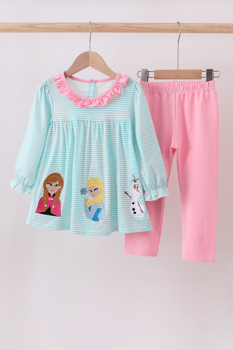 Embroidered Frozen Pant Set