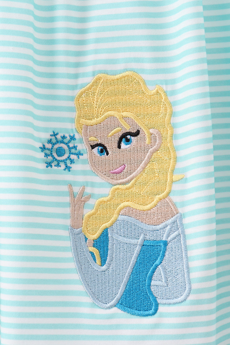 Embroidered Frozen Pant Set
