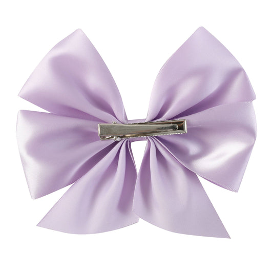 Purple Satin Bow Back