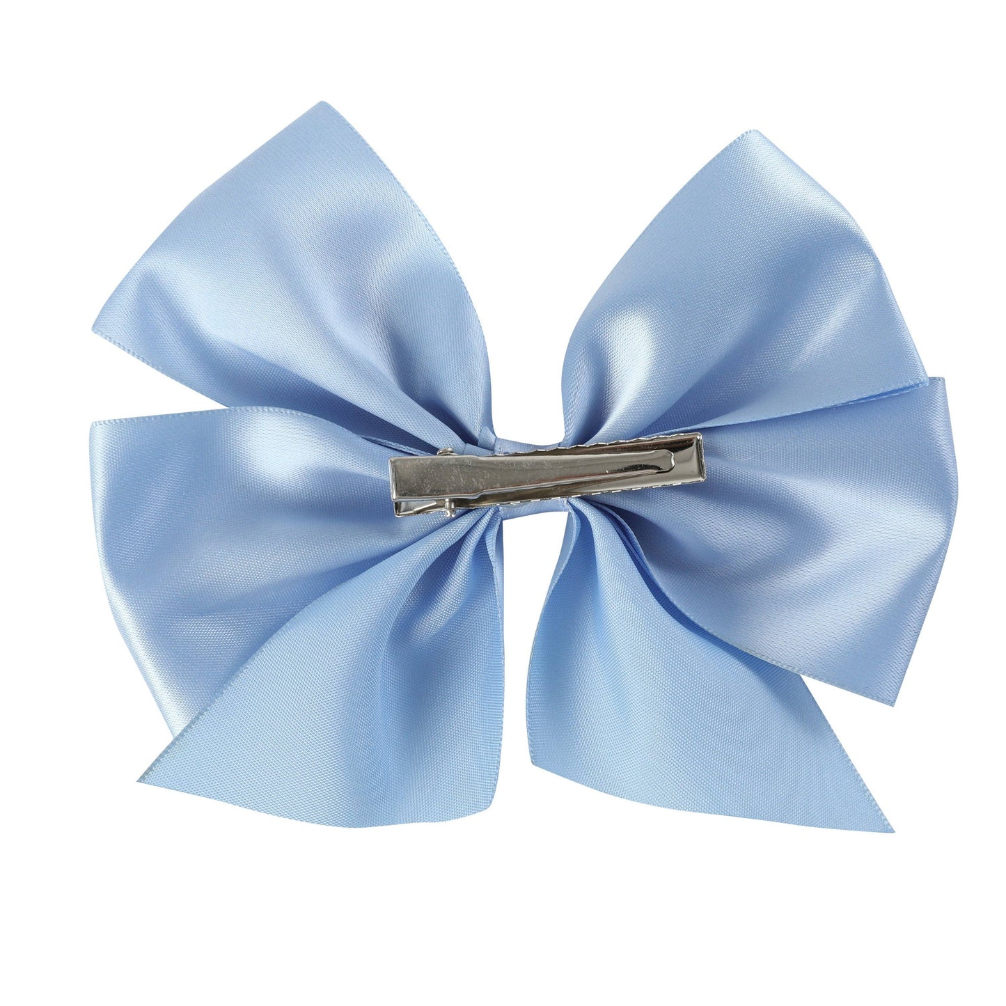 Blue Satin Bow Back