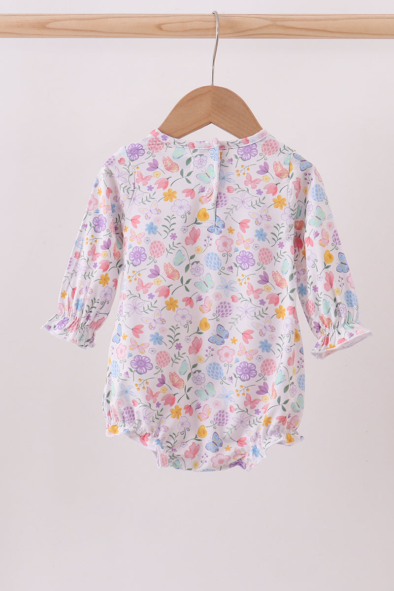 Long Sleeve Butterfly Garden Bamboo Bubble