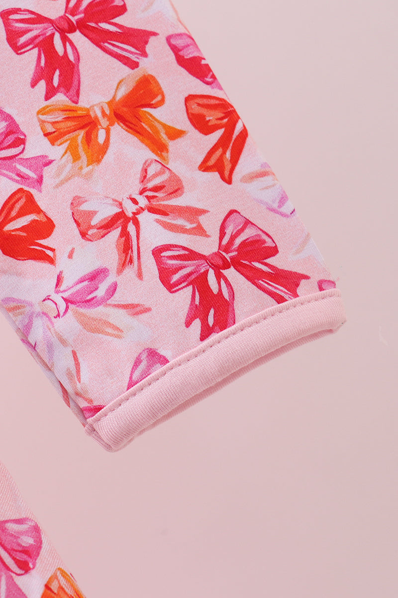 Beery Blossom Bows Bamboo Dress