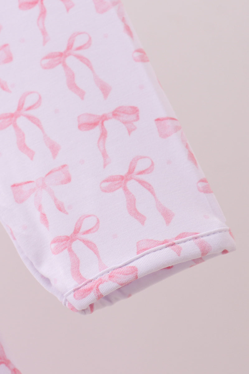 Pink Tiny Bow Bamboo Dress