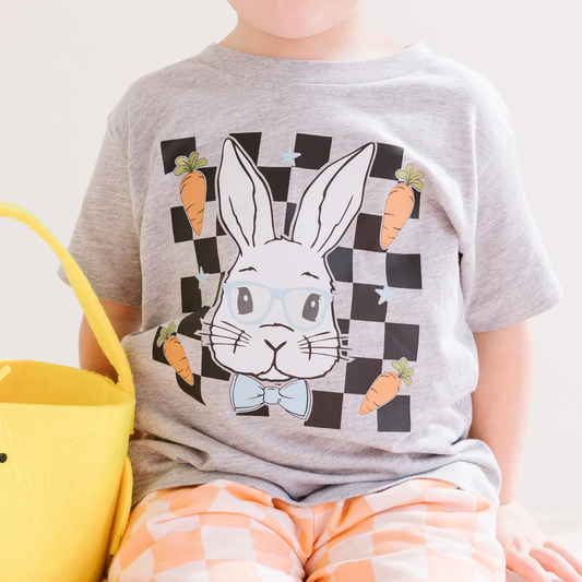 Boy Checkered Bunny Shirt 3