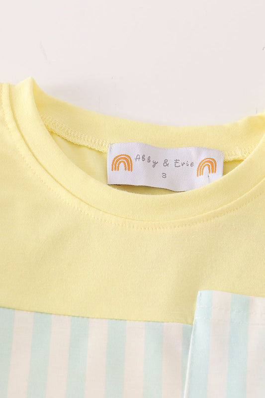 Yellow and Blue Striped Set