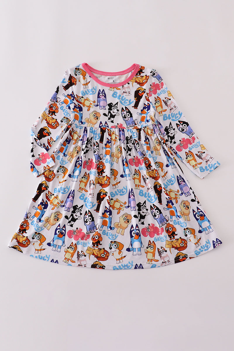 Bluey Characters Bamboo Dress