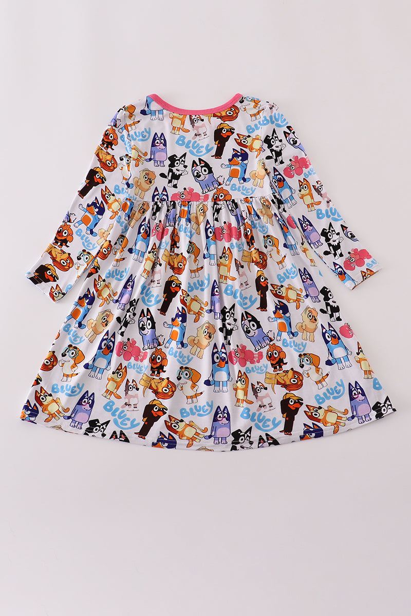Bluey Characters Bamboo Dress