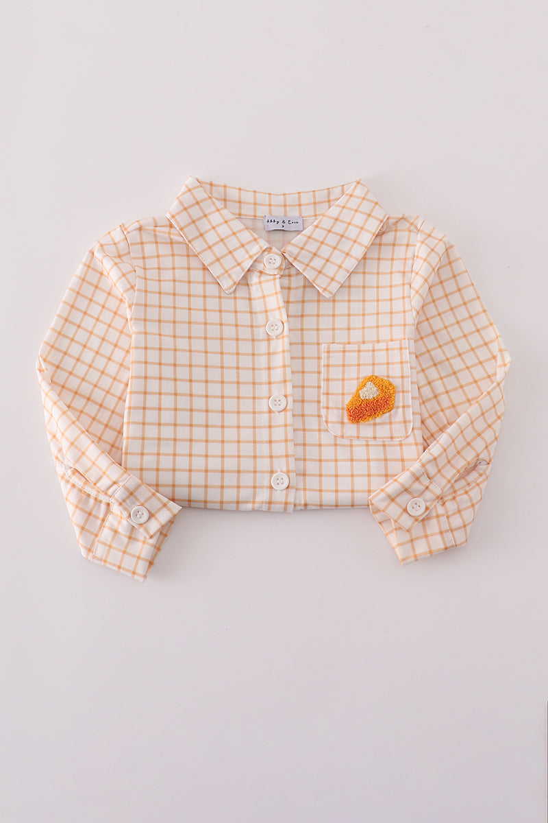Sweet as Pie French Knot Button Down Shirt