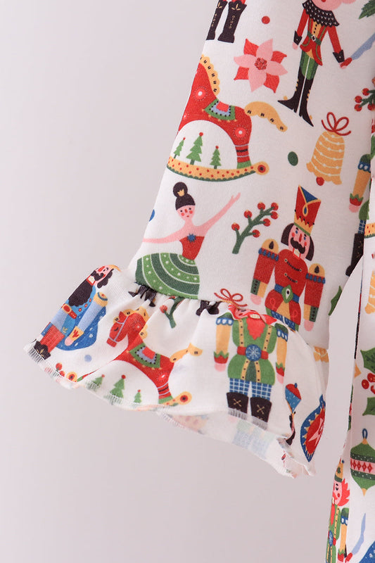 Red Nutcracker Pants Set