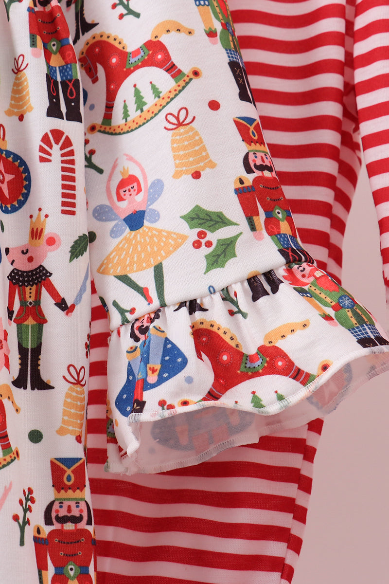 Red Nutcracker Pants Set