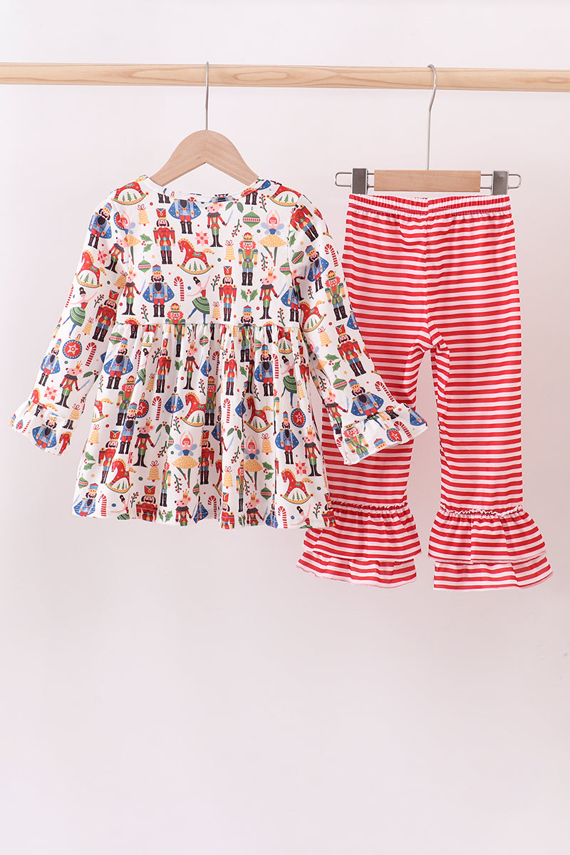 Red Nutcracker Pants Set