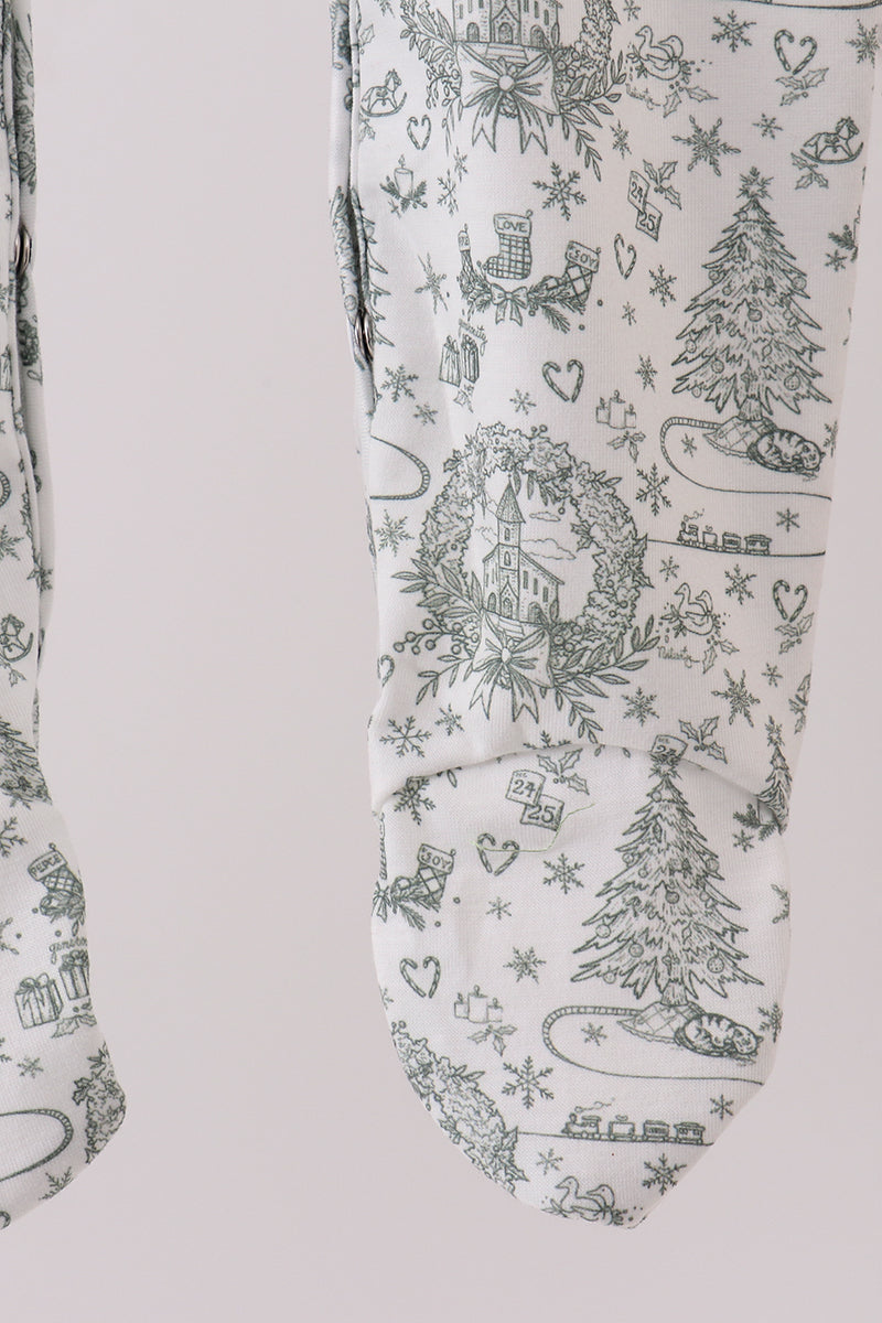 Christmas Tree One-Piece with Bow