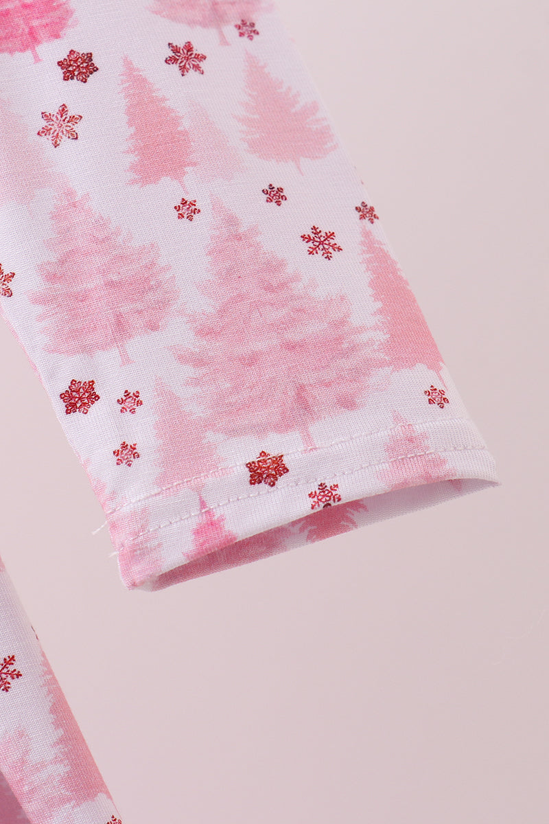 Pink Christmas Tree Bamboo Dress