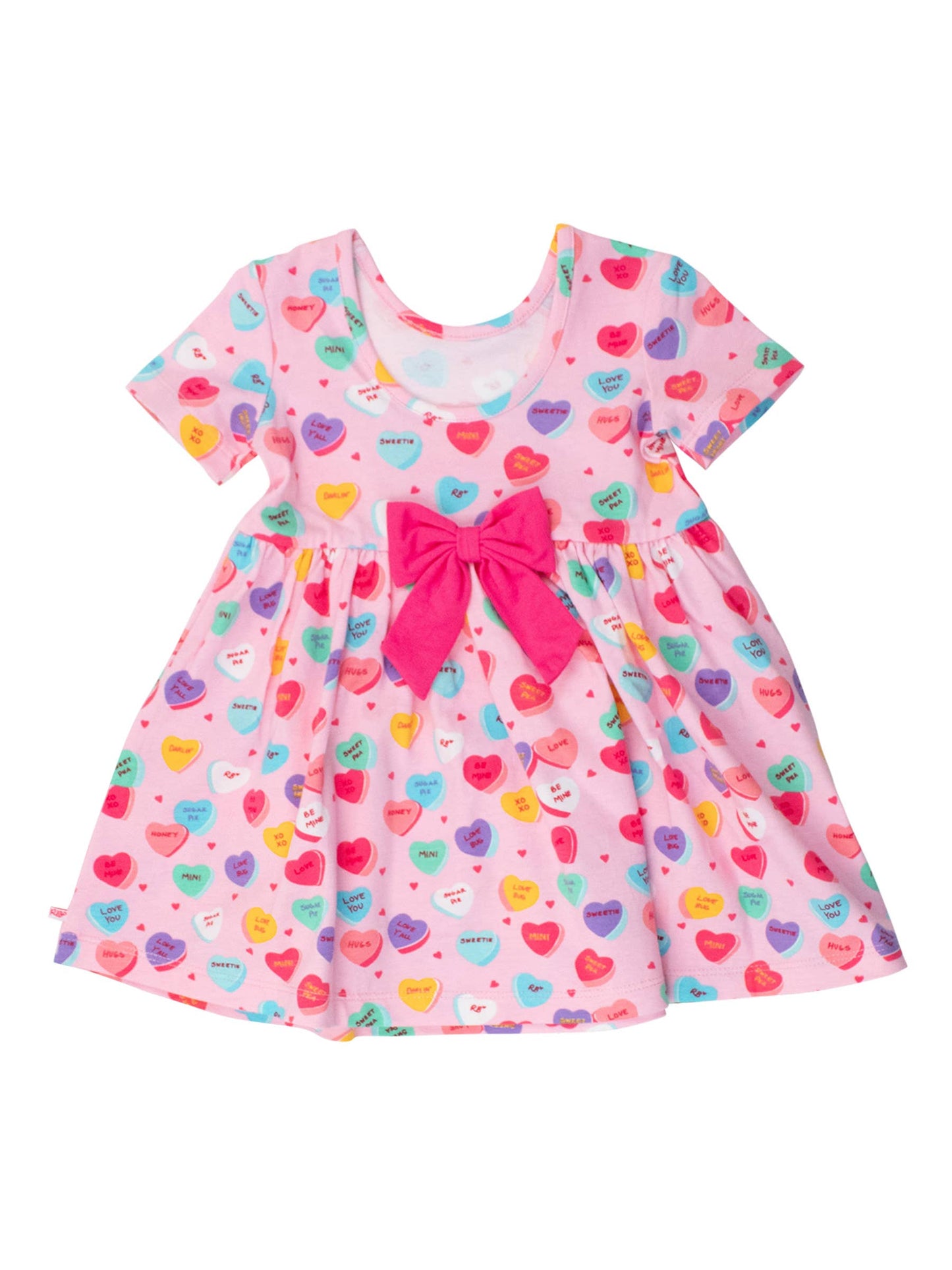 Heart Twirl Dress w/ Bow Back
