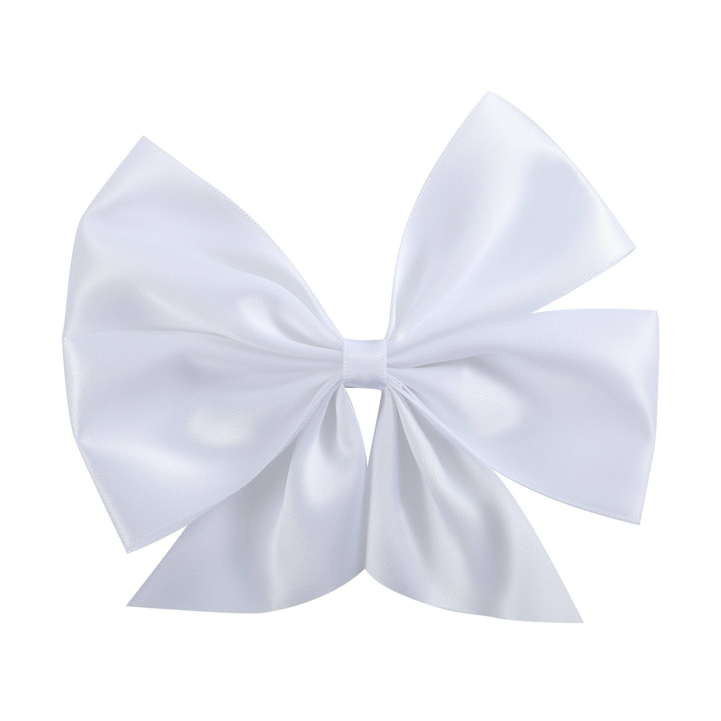 White Satin Bow Front