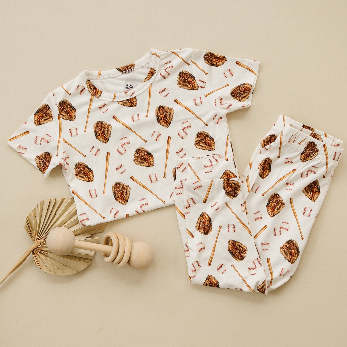 Bamboo LJC Baseball Pajamas Front