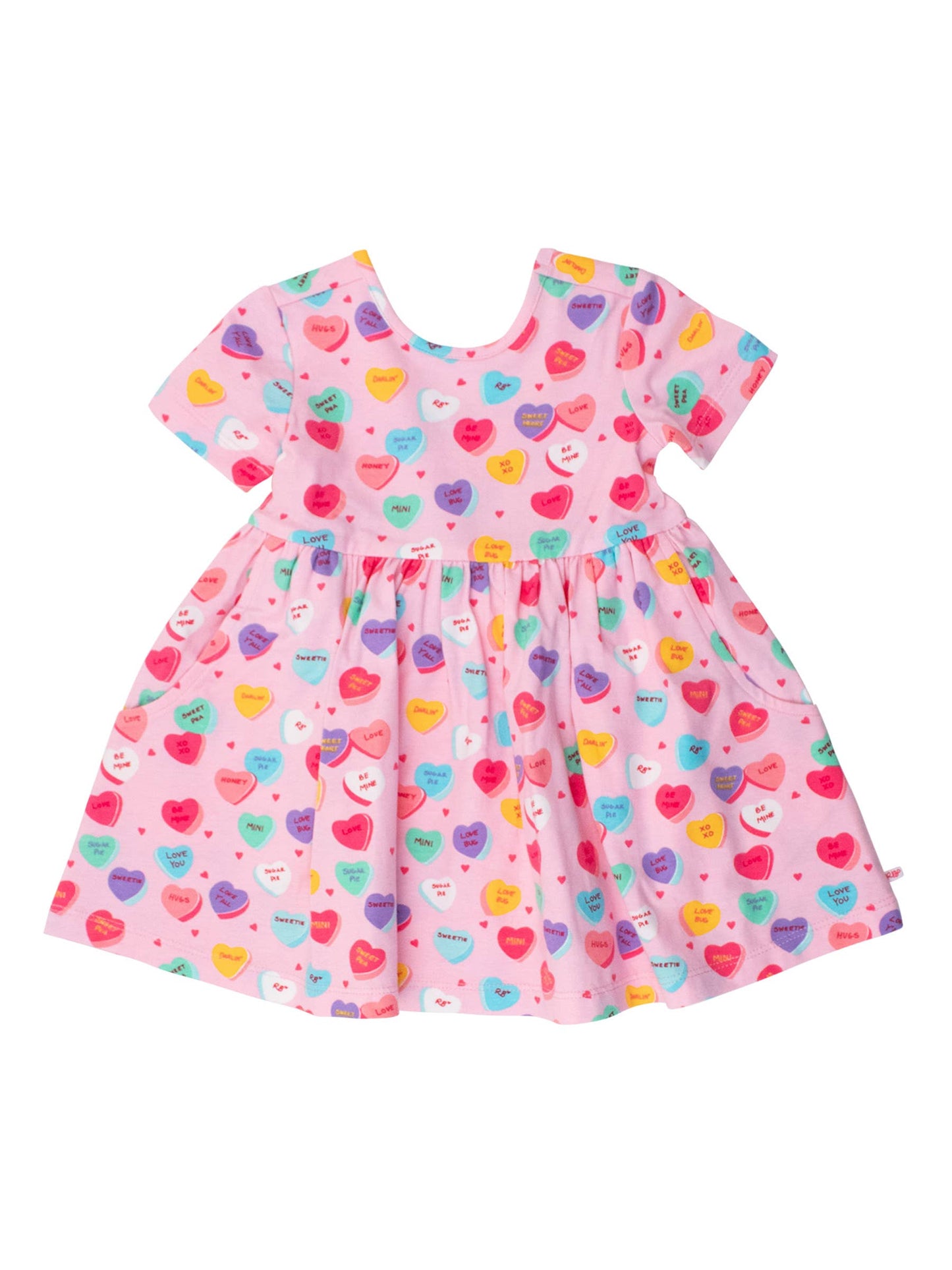 Heart Twirl Dress w/ Bow Front