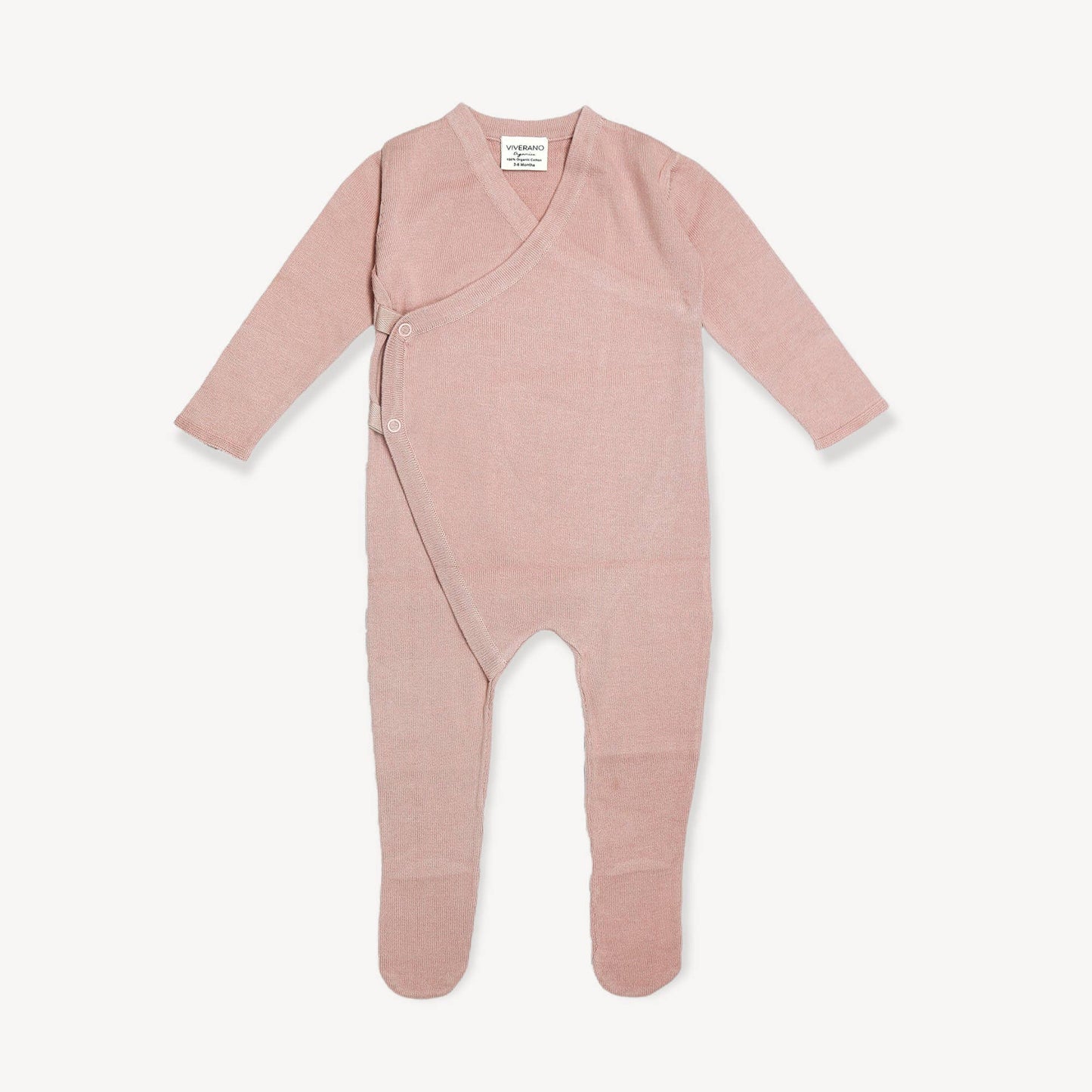 Milan Sweater Knit Baby Kimono Footie Coverall (Organic)