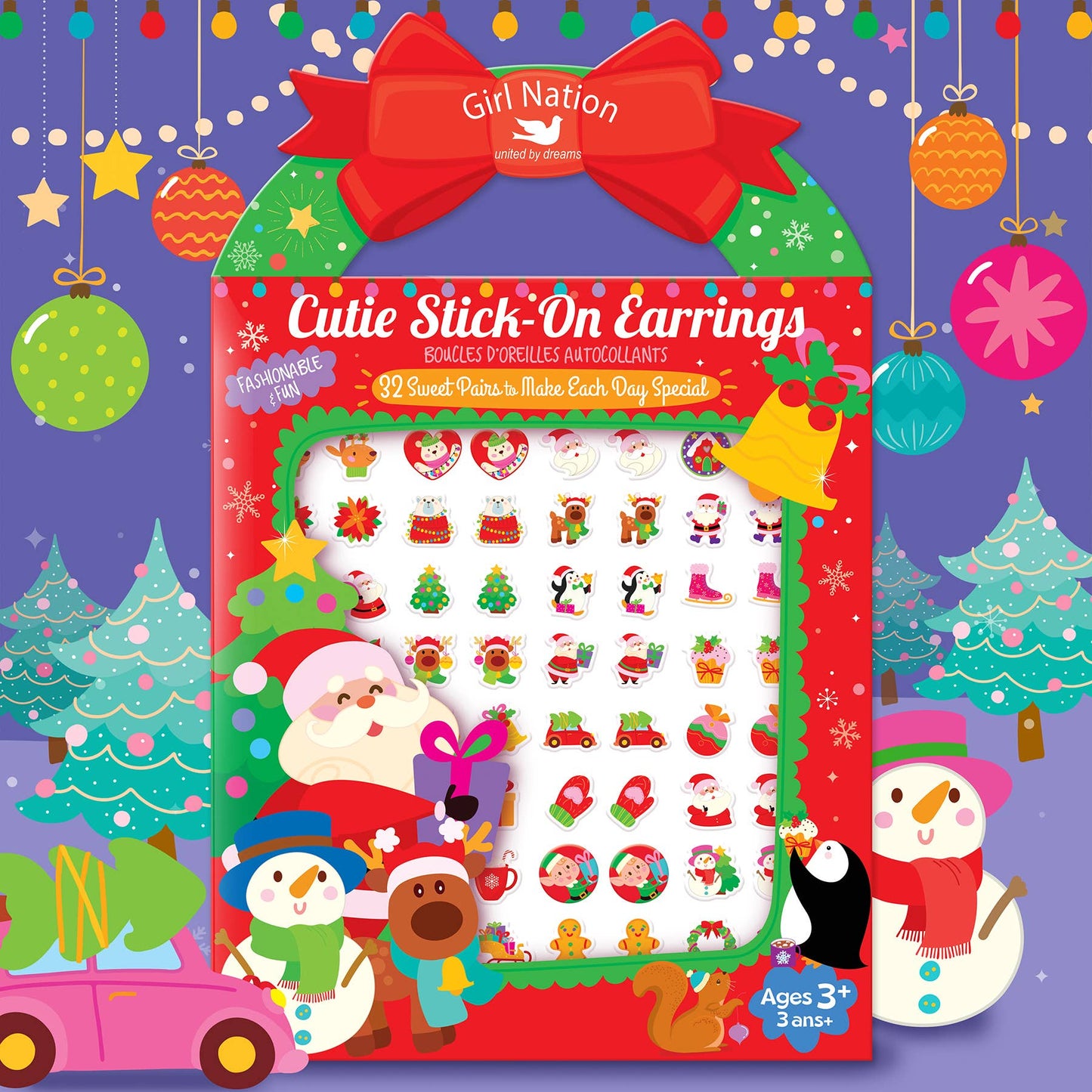 Cutie Stick-On Earrings | Holly Jolly