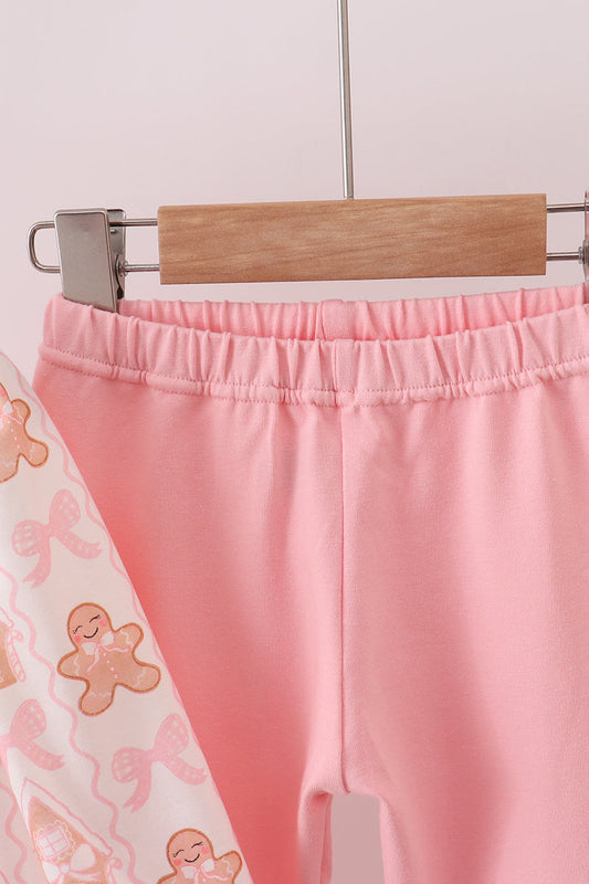 Gingerbread Pants Set with Embroidered Gingerbread