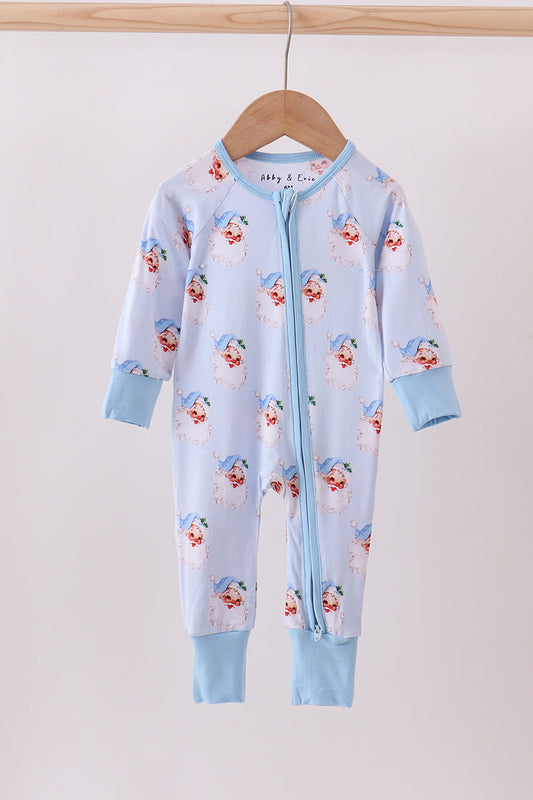 Light Blue Santa Claus Bamboo Sleeper