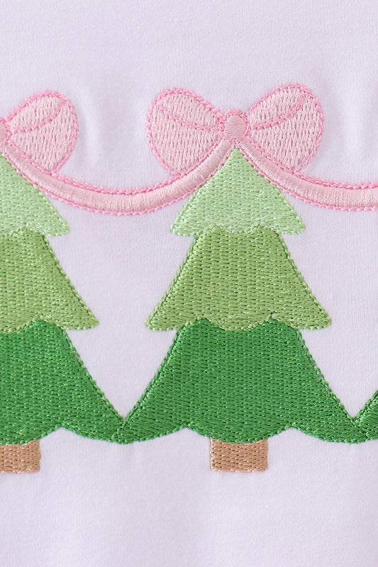 Embroidered Christmas Tree Bloomer Set