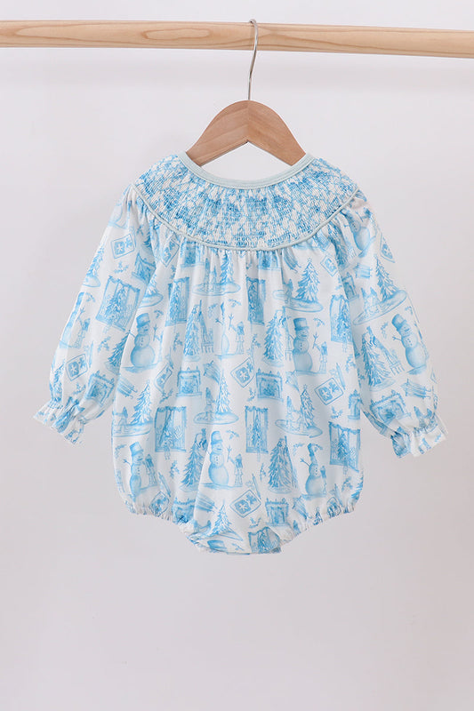 Smocked Snowman Bubble