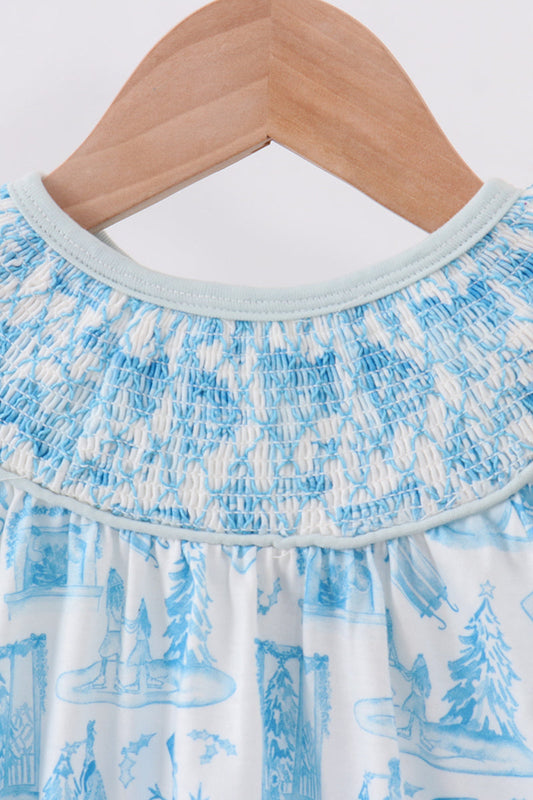 Smocked Snowman Bubble