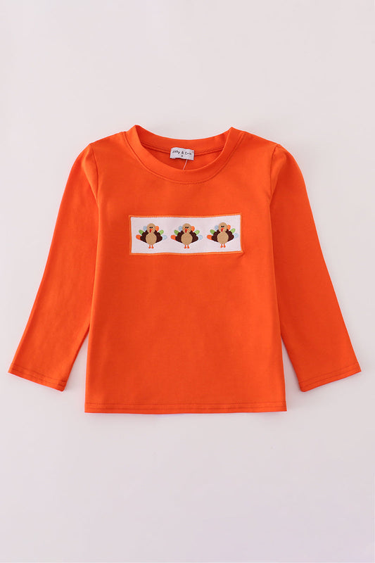 Long Sleeve Embroidered Turkey Shirt